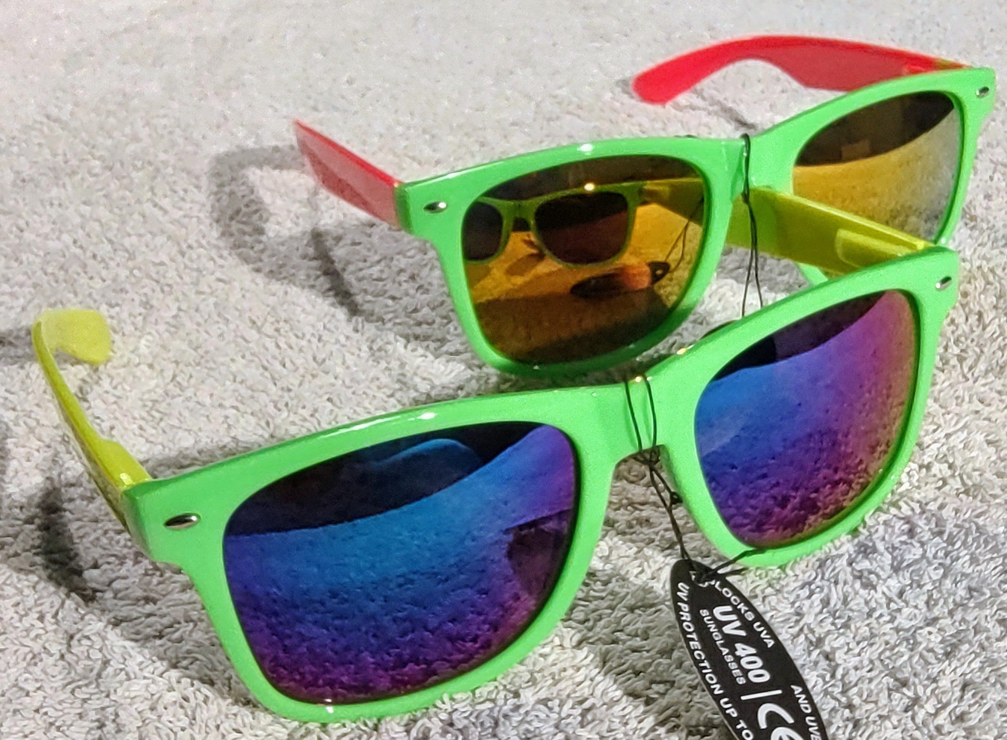 8808 Wayfarer NeonGrønn (12 Par)